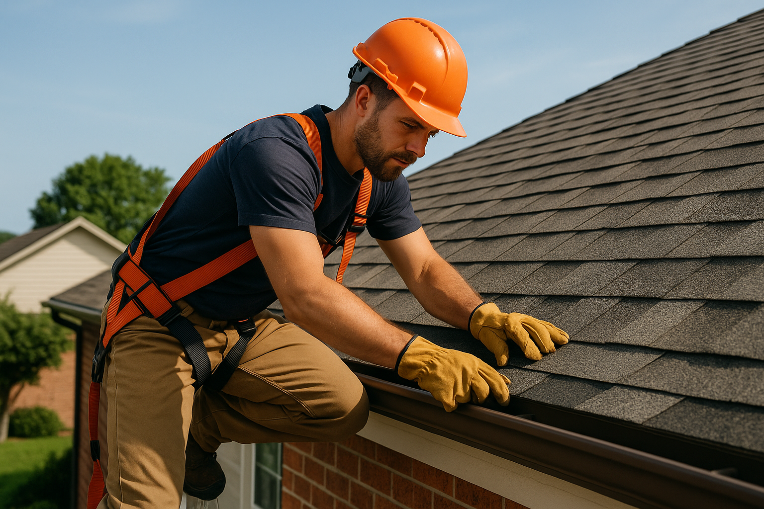 Editorial illustration depicting best roofing materials spring texas heat uv